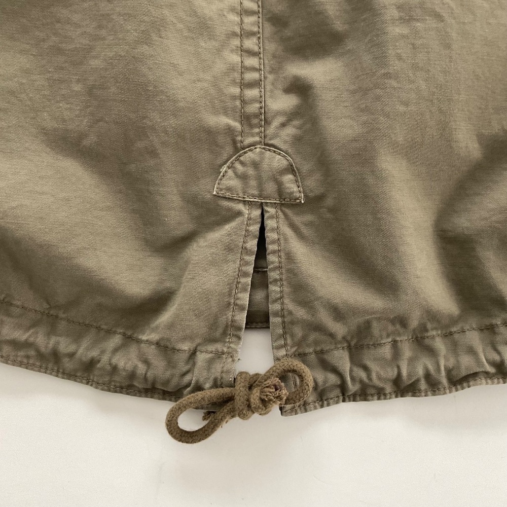 GAP Women's Hooded Utility Parka Jacket Sz S Olive Green Military Lined Winter - Picture 15 of 16